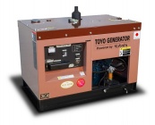 TOYO TKV-14TPC - трёхфазный дизельный генератор 400 В, 8,6 кВт в шумозащитном кожухе